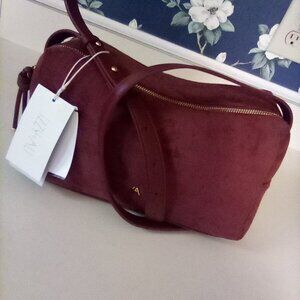 Izzy & Ali Burnt Red Suede Purse